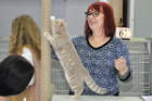 Ronja bei Tica Richterin Jane Allen aus England