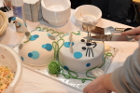 Es war fast zu schade die wunderschöne Torte anzuschneiden