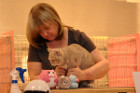 Ronja mit Tica Richterin Delsa Rudge aus England